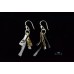 Silver and Goldfield Earrings Made in Israel